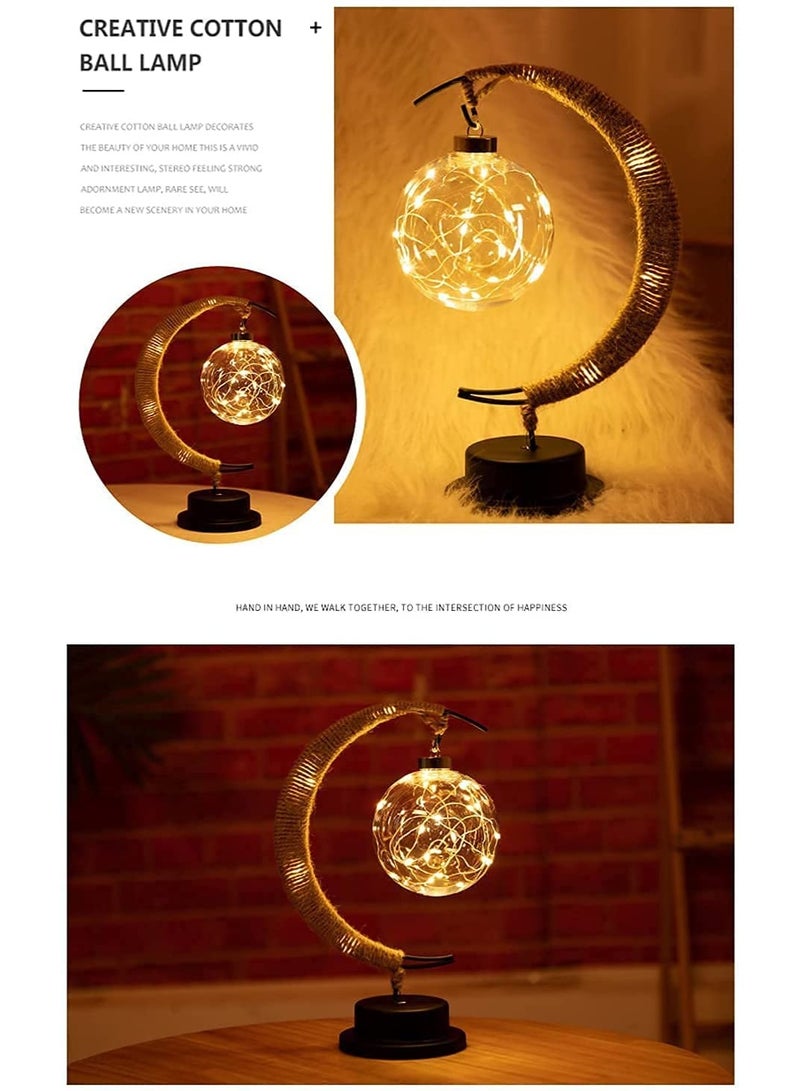 Home Care Moon Lamp, LED Night Light for Bedroom, Crescent Moon Shape with USB Powered, Tabletop Ambient Light for Home Decor, Nursery, Kids Room | Romantic Gift, Birthday, Christmas Decoration - Image 3